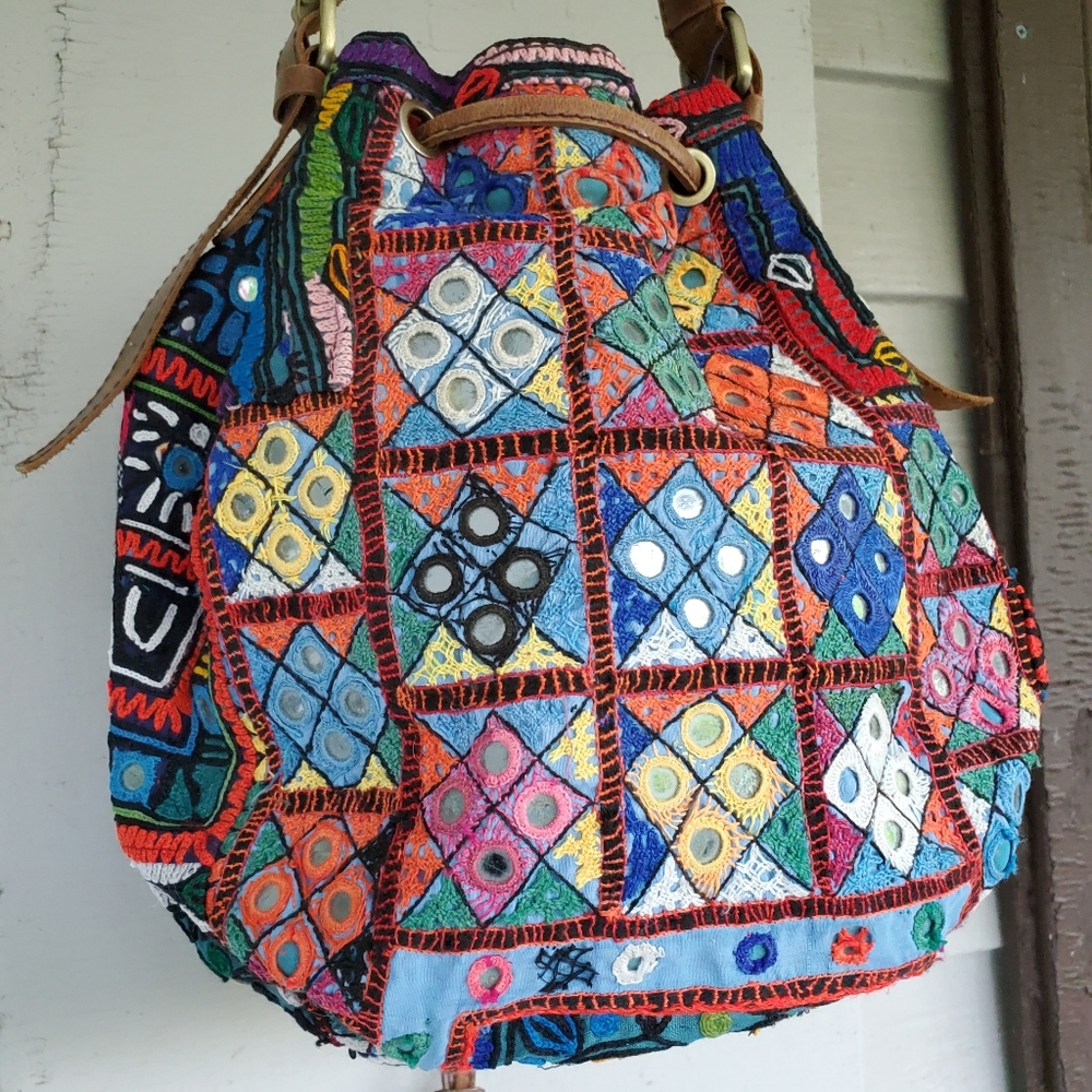 Artisan Boho Hippie Banjara patchwork bag handmade - Picture 13 of 16